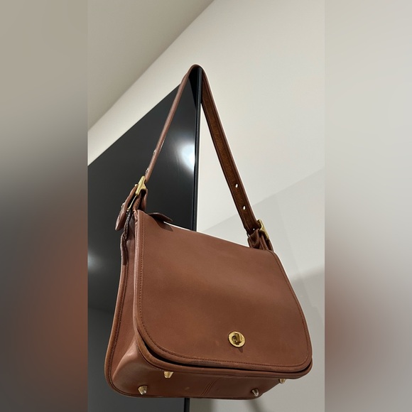 Vintage coach stewardesses bag. British tan. Made in USA - Picture 12 of 12